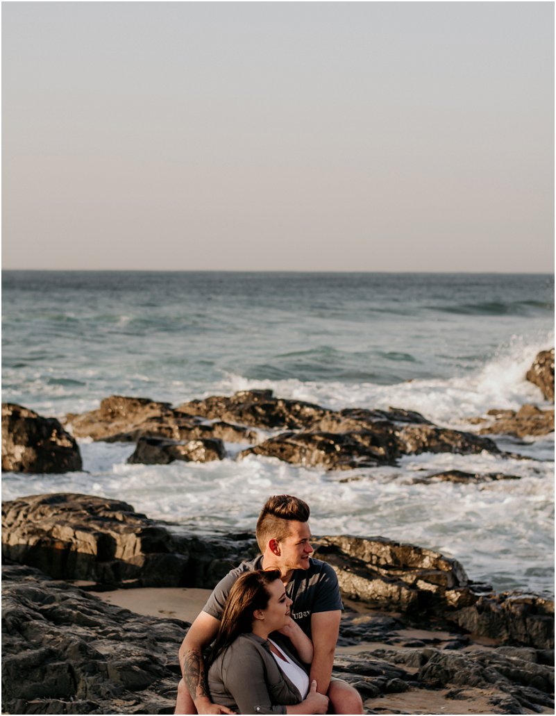 beach engagement photo shoot