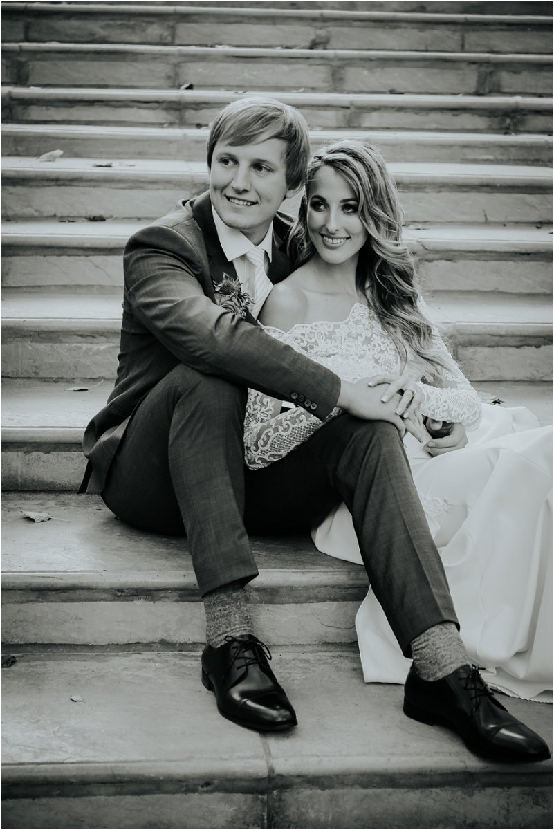 modern winter wedding