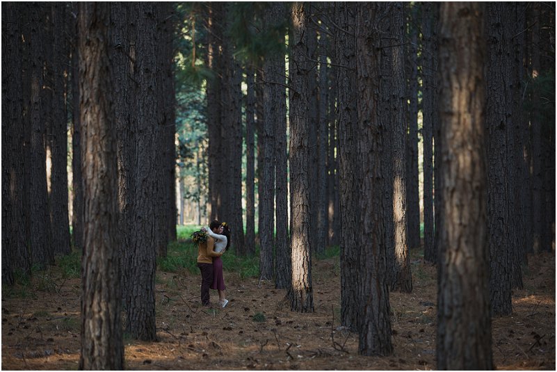 Engagement photos in Tsitsikamma