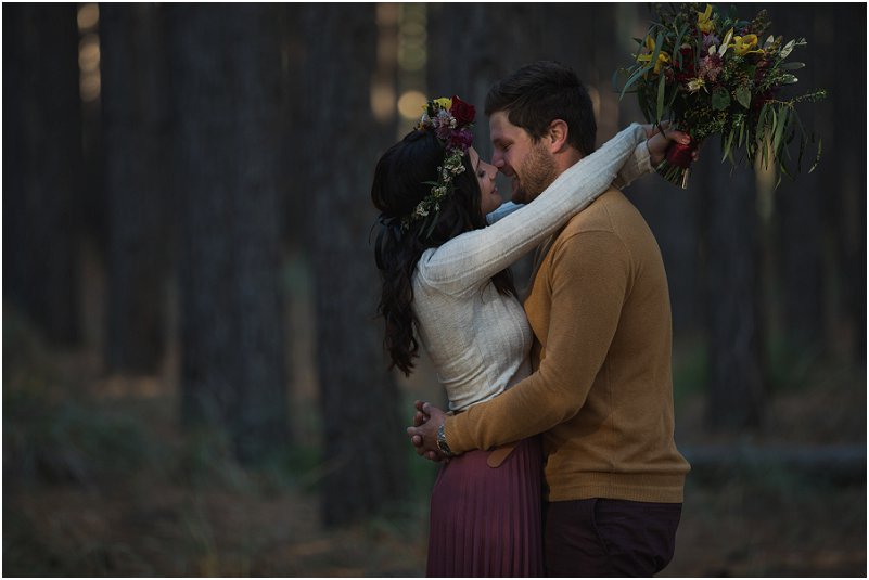 Engagement photos in Tsitsikamma