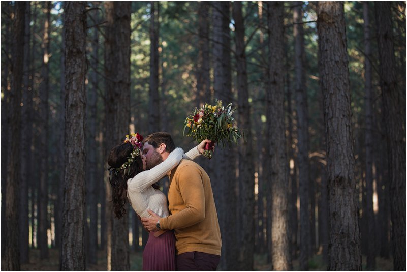 Engagement photos in Tsitsikamma