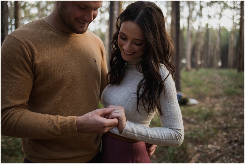Engagement photos in Tsitsikamma