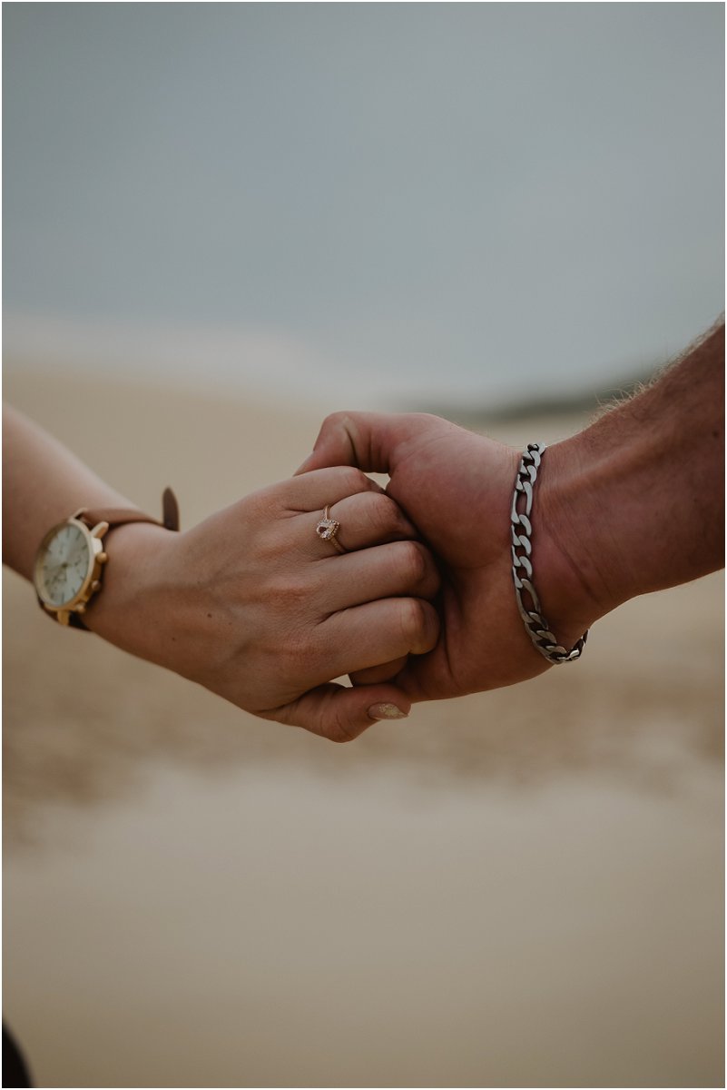 beach engagement shoot
