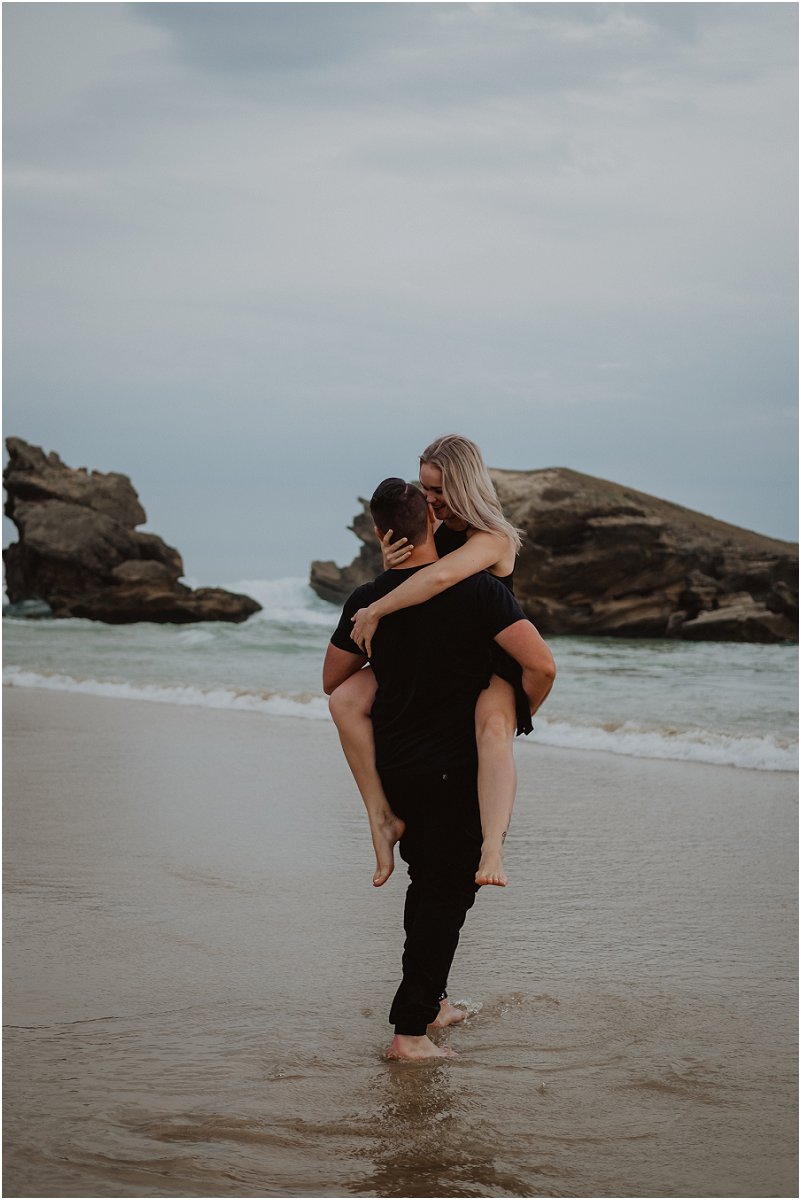 beach engagement shoot