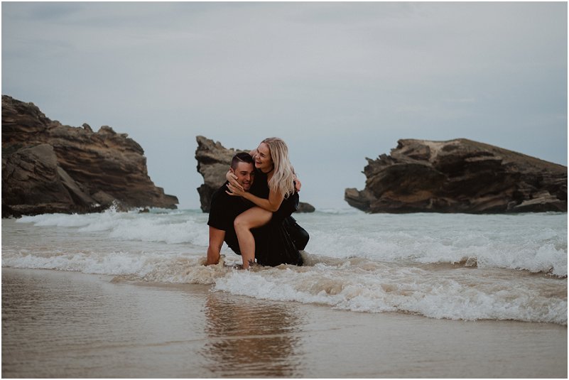 beach engagement shoot