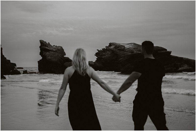 beach engagement shoot