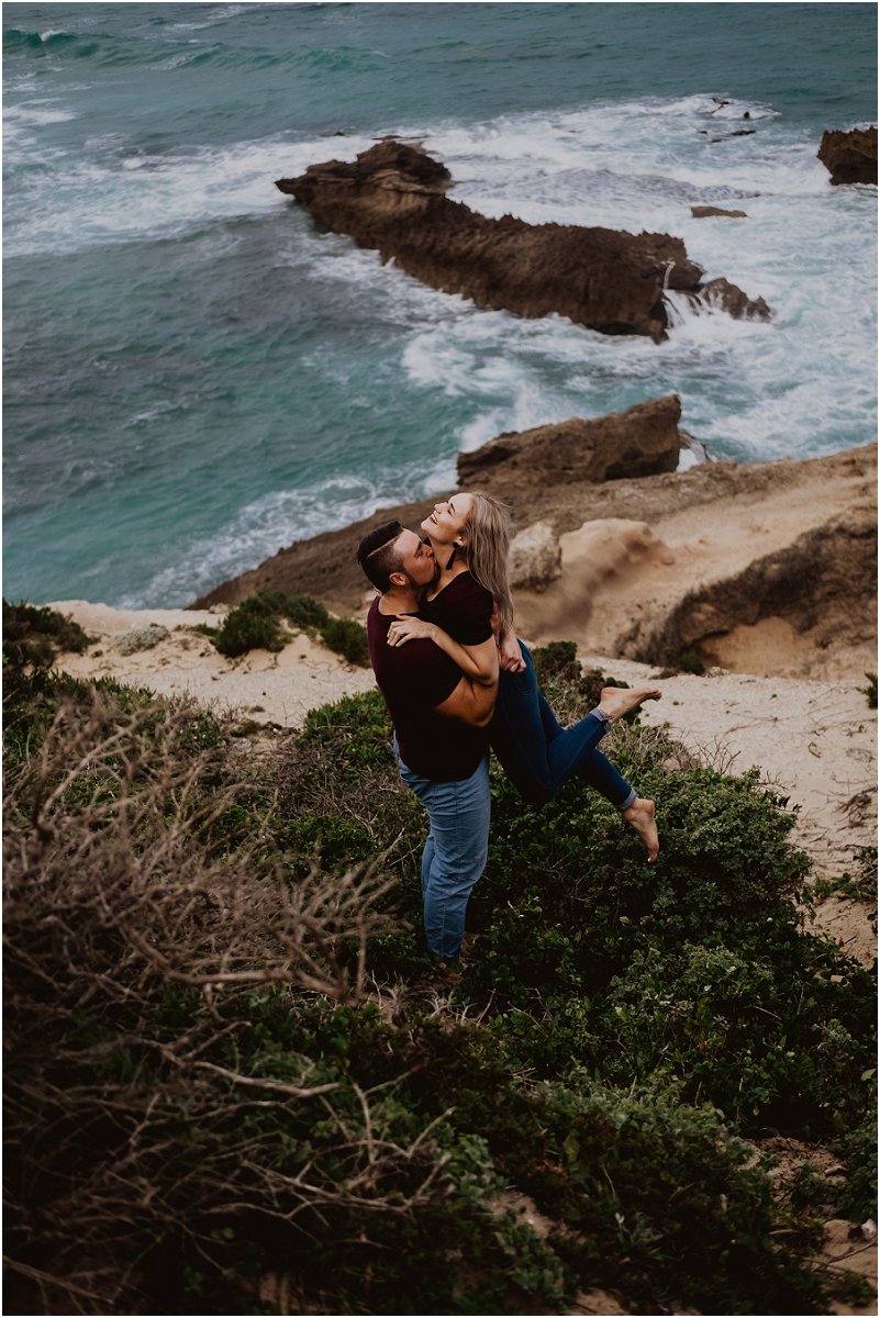 beach engagement shoot