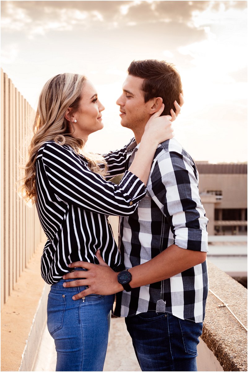 spontaneous engagement photo shoot