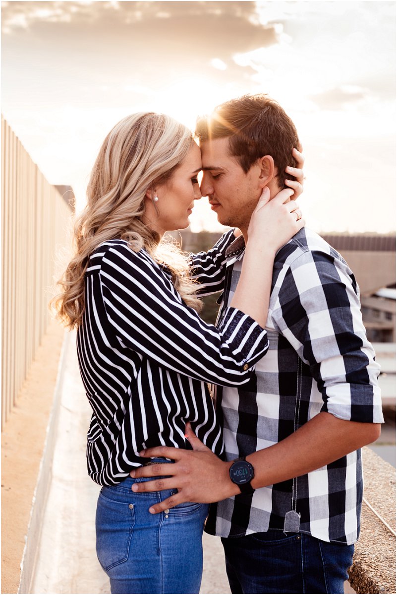 spontaneous engagement photo shoot