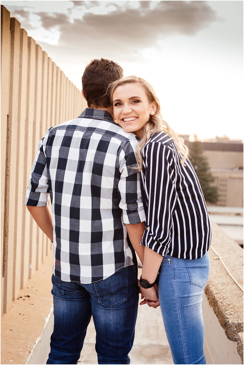 spontaneous engagement photo shoot