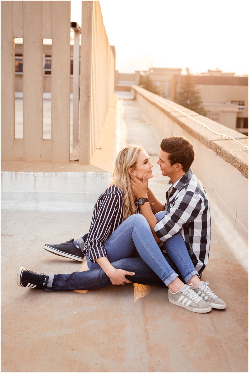 spontaneous engagement photo shoot