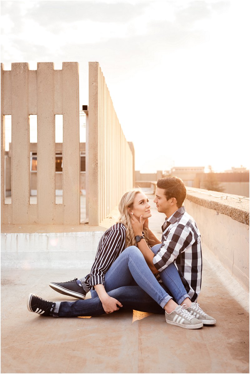 spontaneous engagement photo shoot