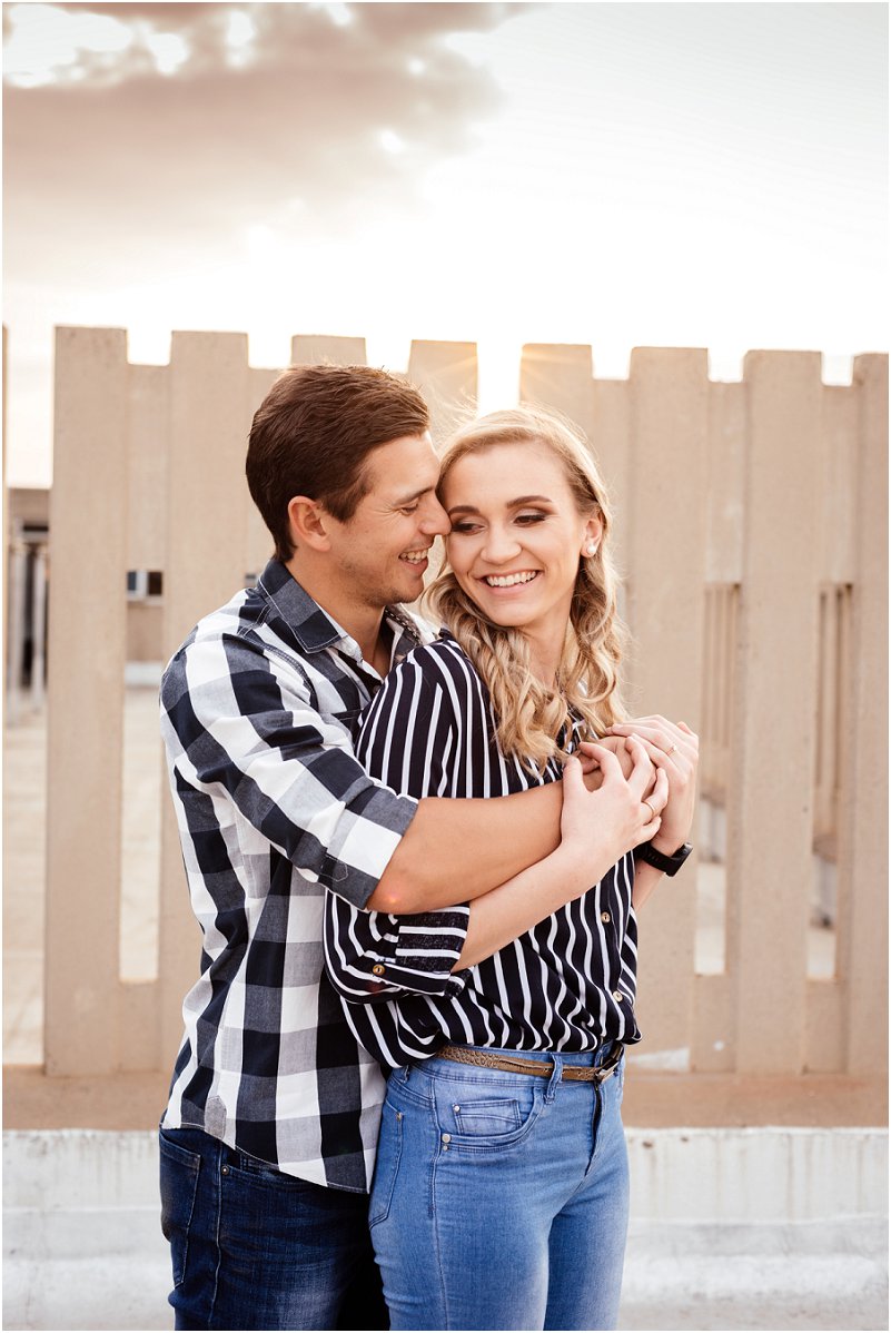 spontaneous engagement photo shoot