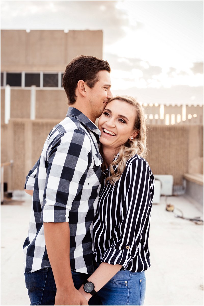 spontaneous engagement photo shoot