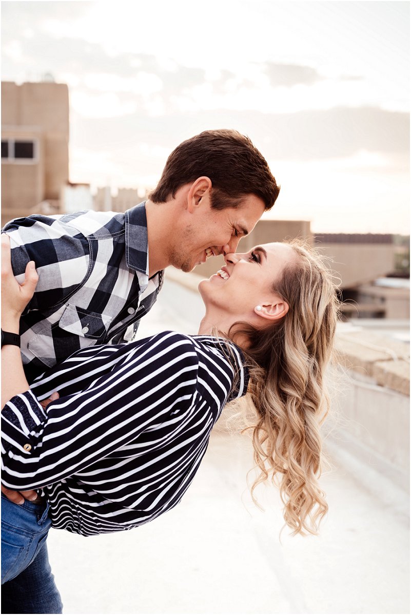 spontaneous engagement photo shoot