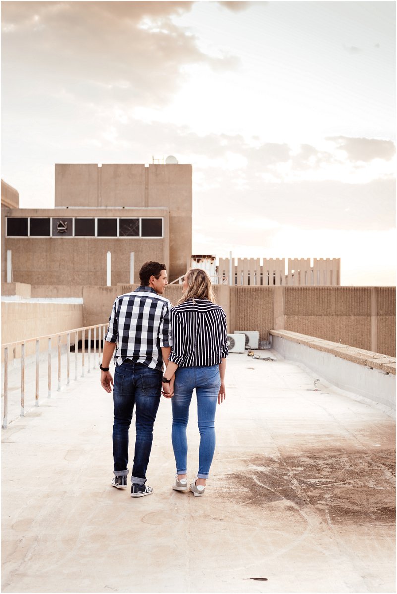 spontaneous engagement photo shoot