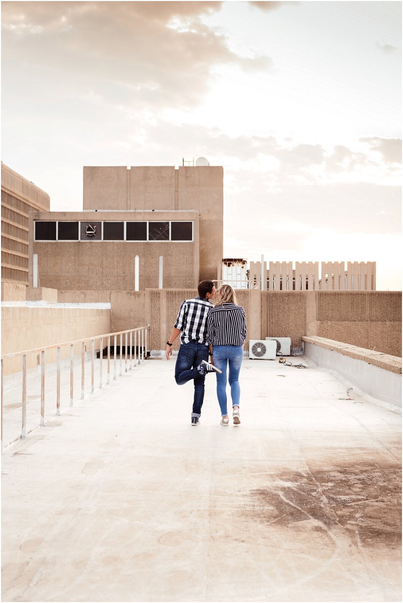 spontaneous engagement photo shoot