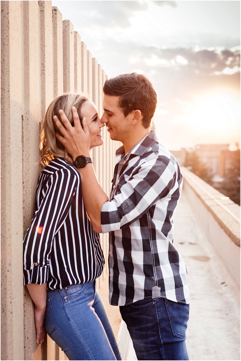 spontaneous engagement photo shoot
