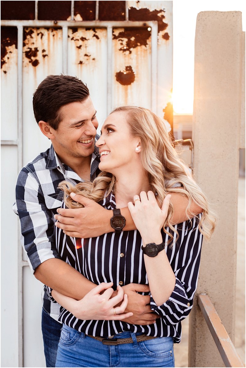 spontaneous engagement photo shoot