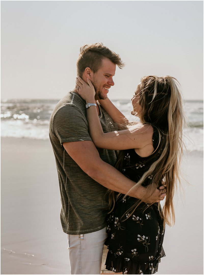 verlowing fotosessie op die strand