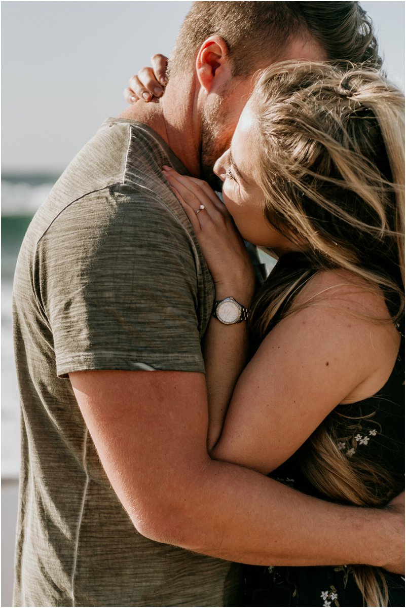 verlowing fotosessie op die strand