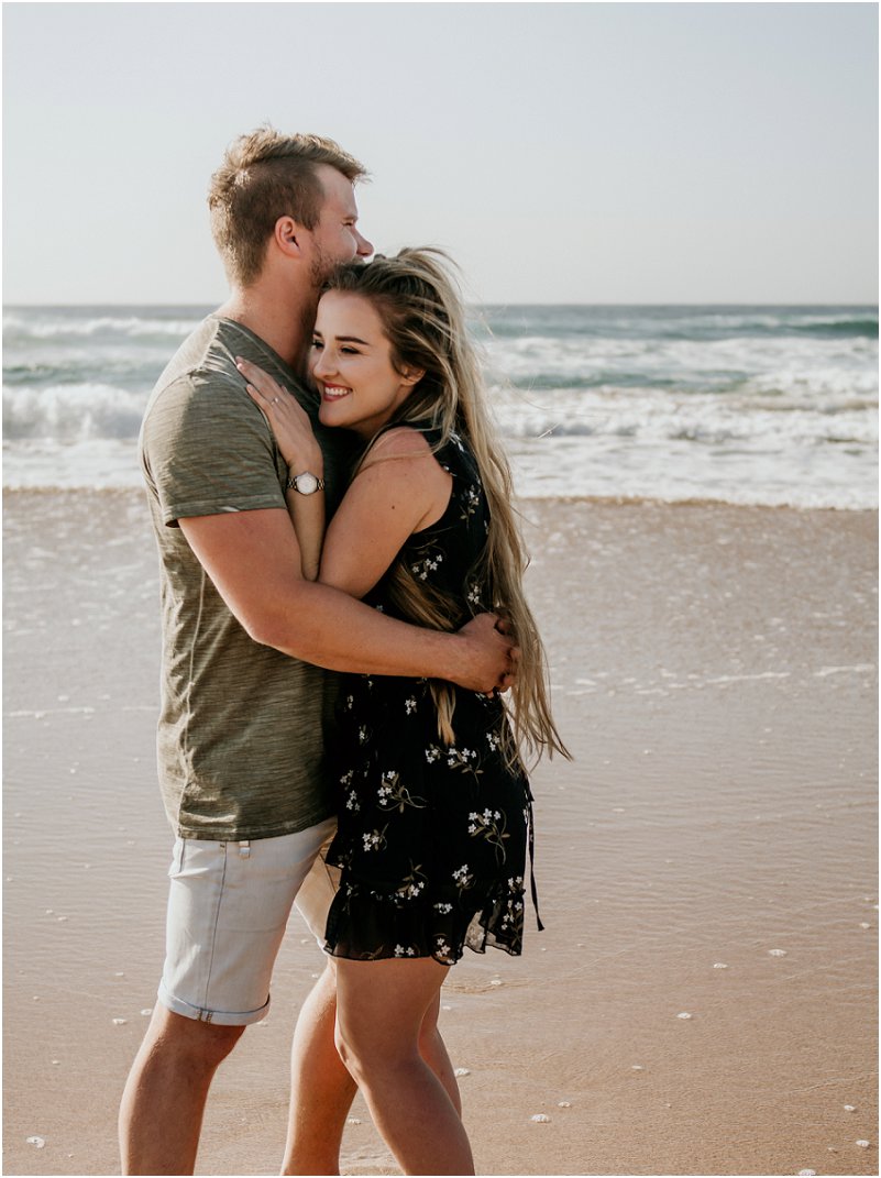 verlowing fotosessie op die strand
