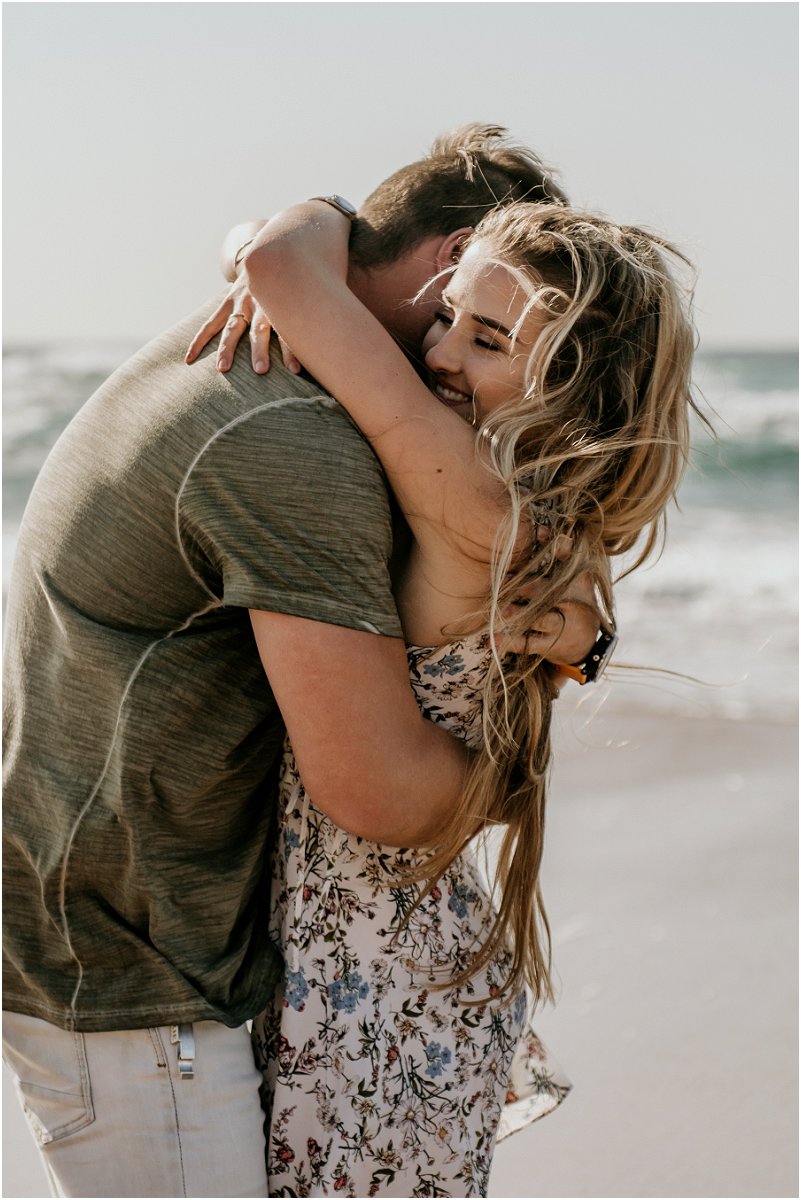 verlowing fotosessie op die strand