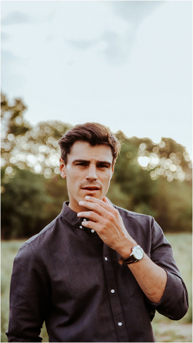 poses for men for engagement shoot