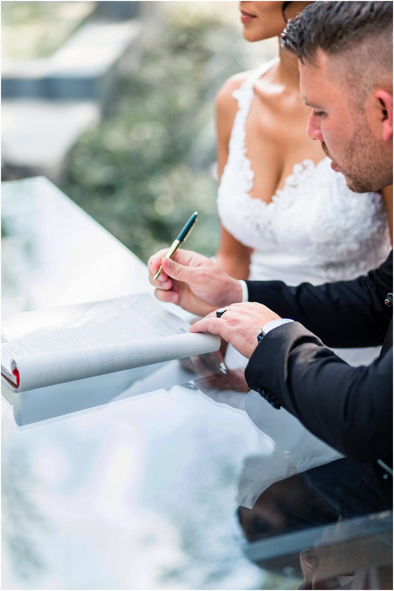 modern style wedding