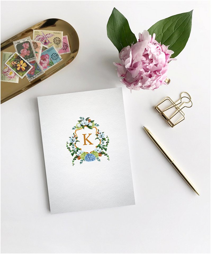 Wedding crest stationery inspiration