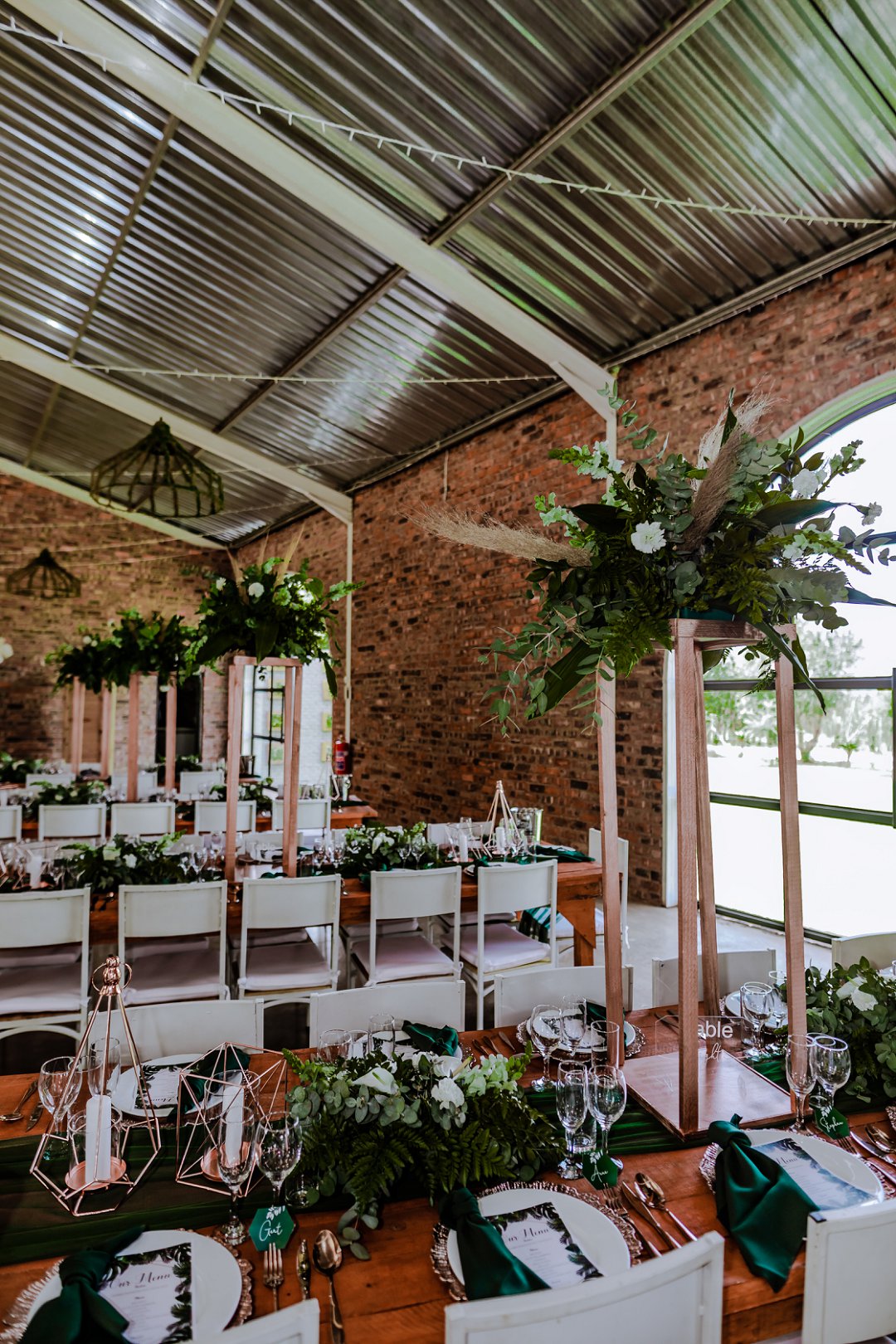 groen klassieke troue