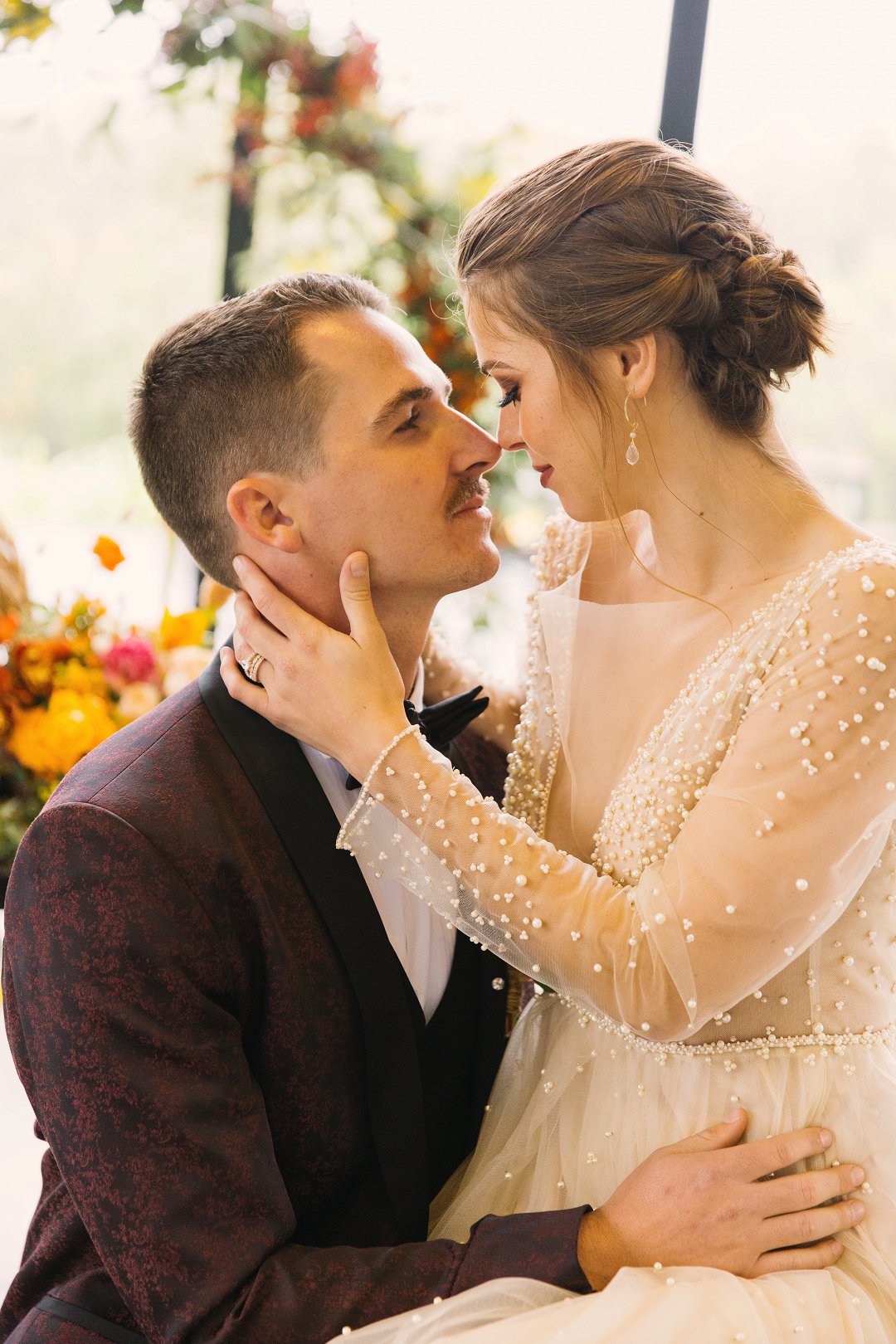 Intimate autumn wedding styled inspiration photo shoot