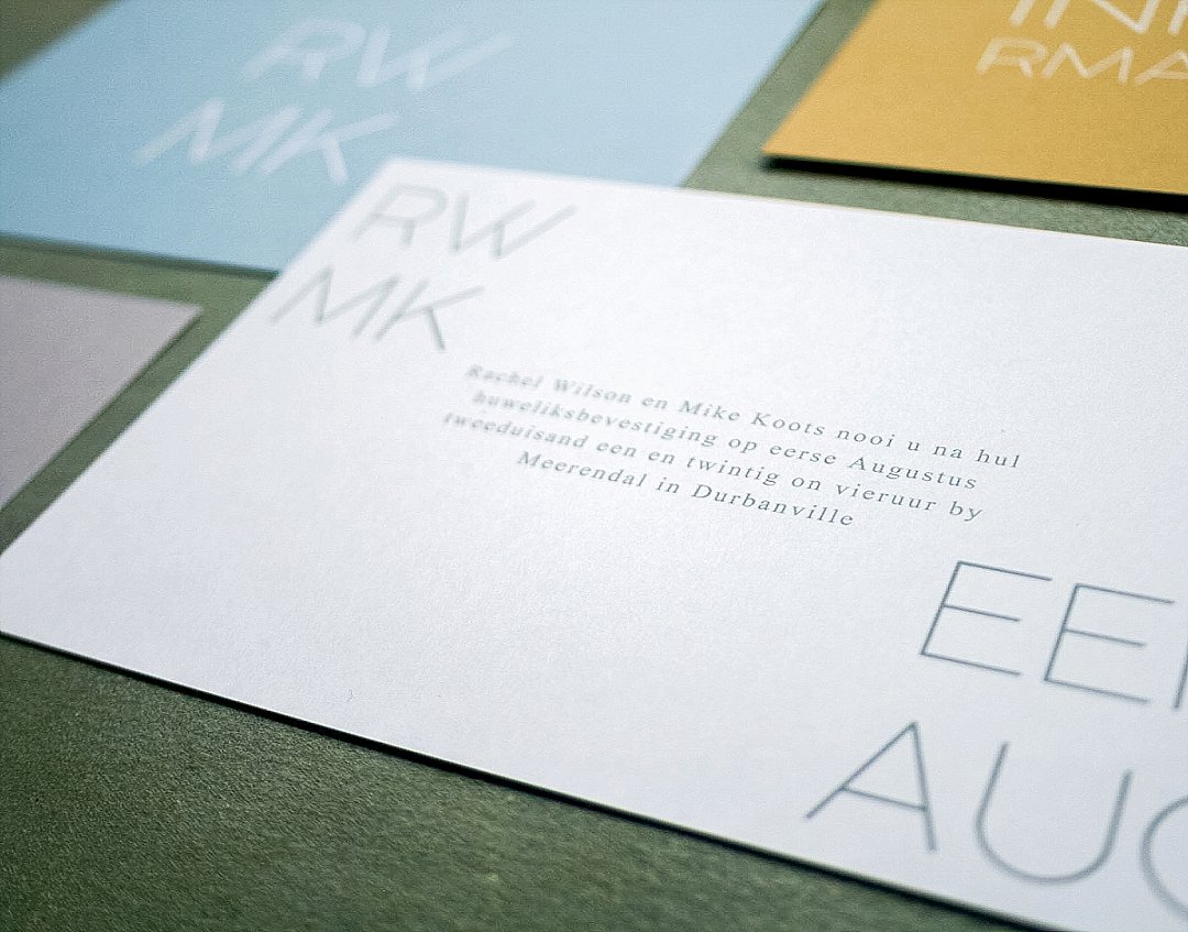 South African Stamp Inspired Wedding Stationery