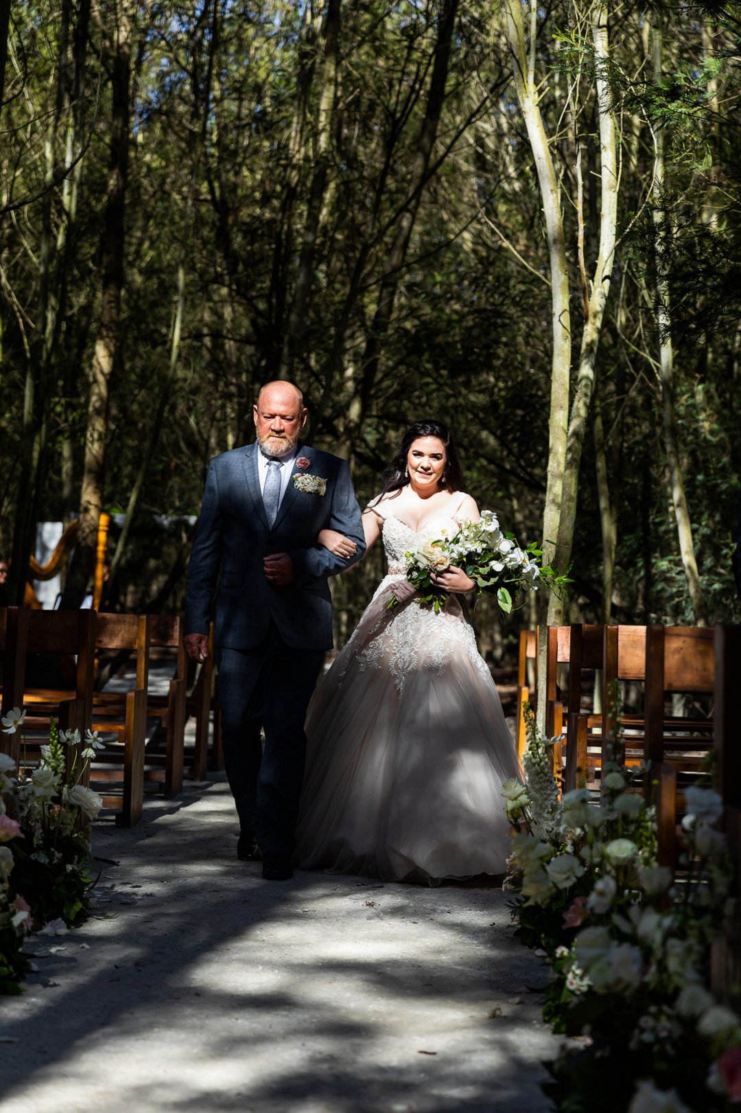 beautiful forest wedding