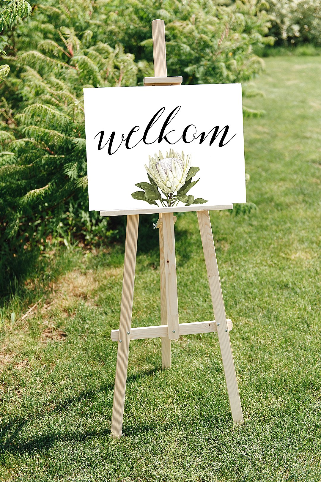 Gratis welkom bord vir jou troue