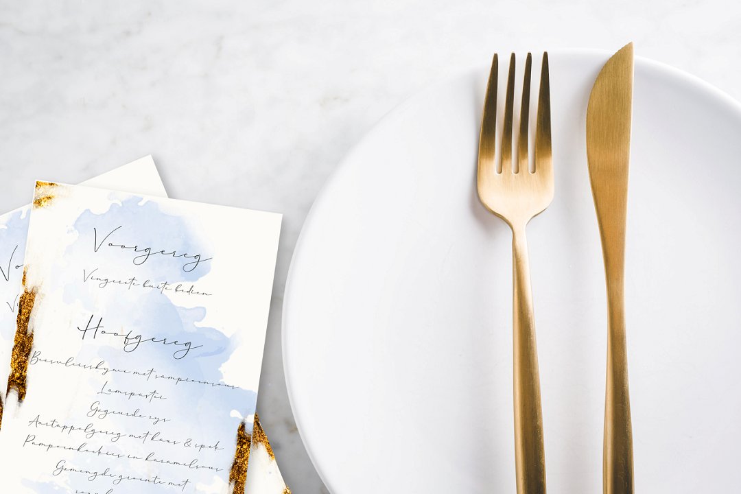 Modern Watercolor Inspired Wedding Stationery