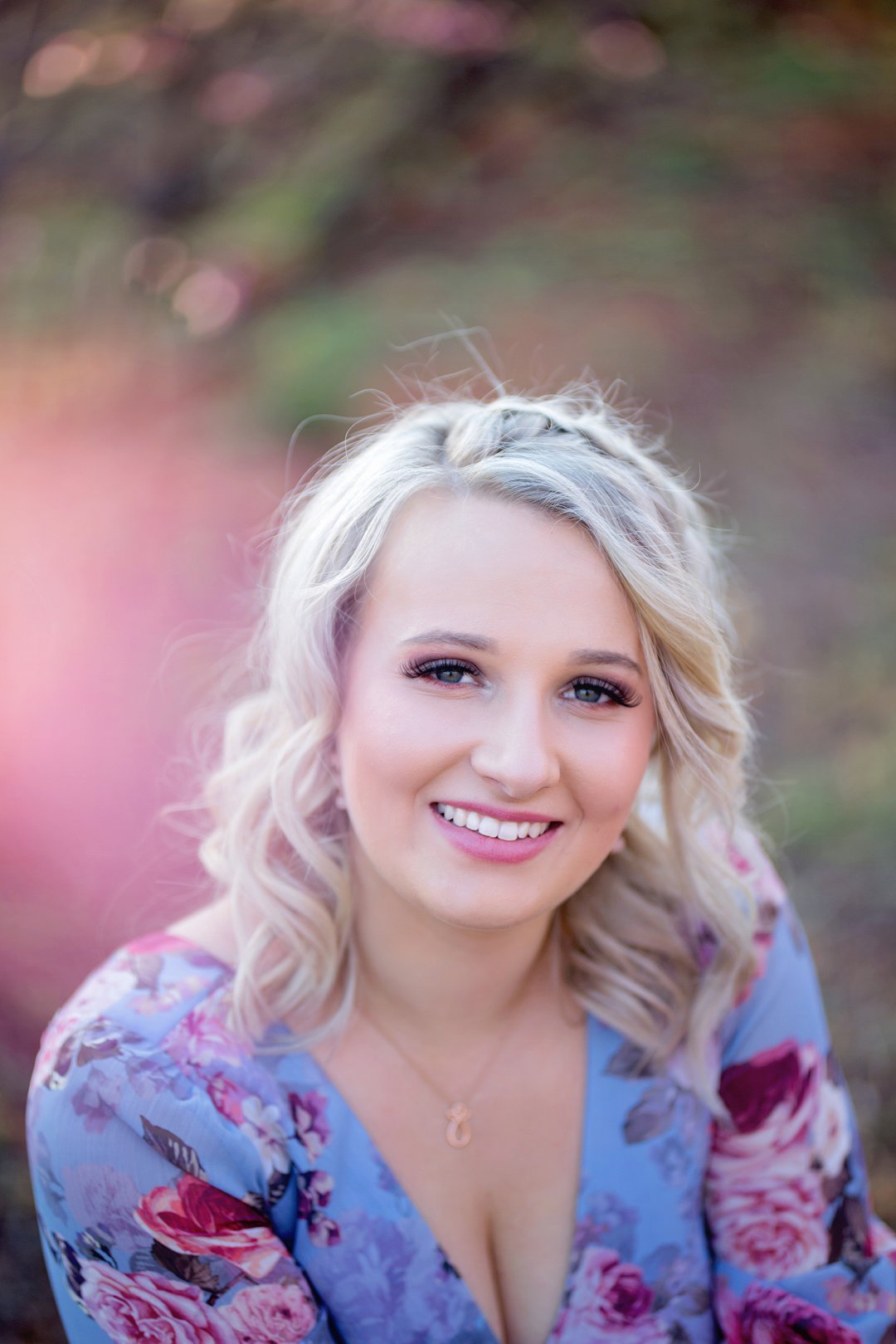 cherry blossom engagement photos