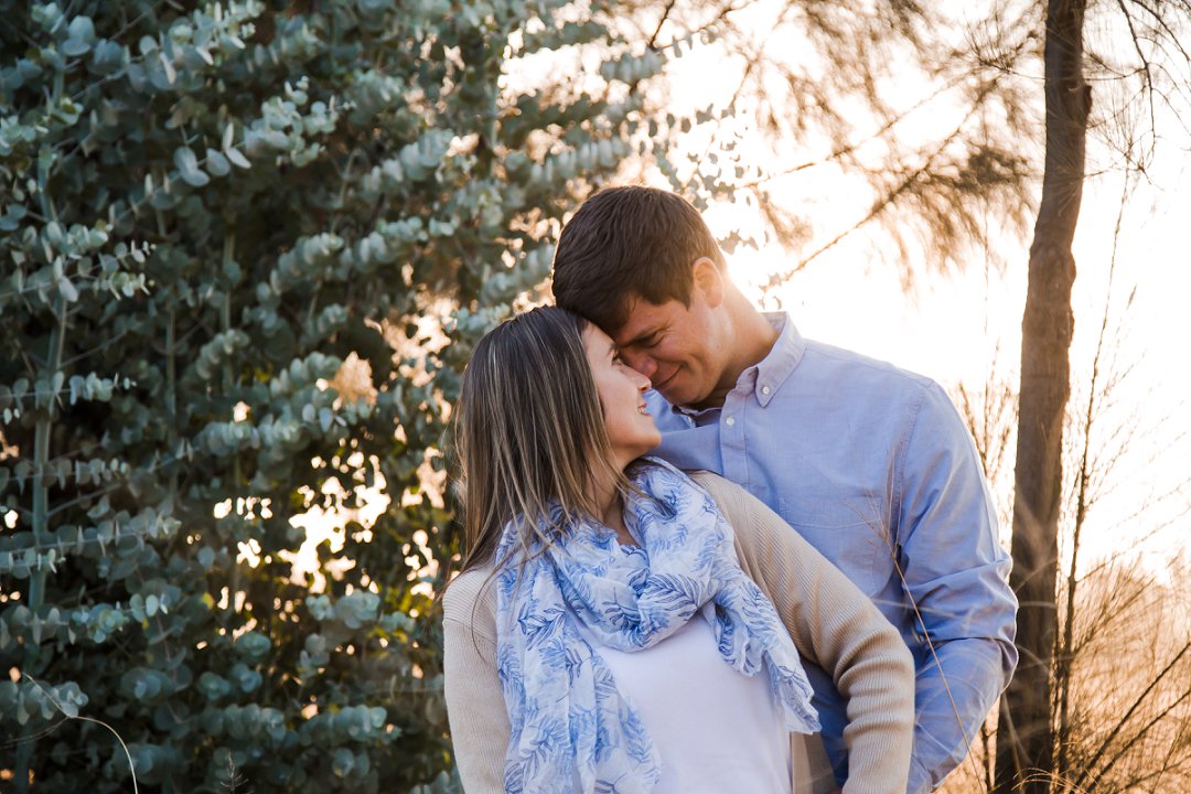 sunset engagement