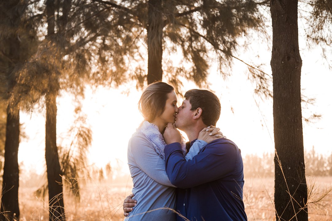 sunset engagement