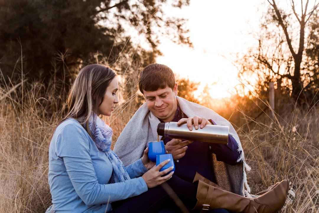 sunset engagement
