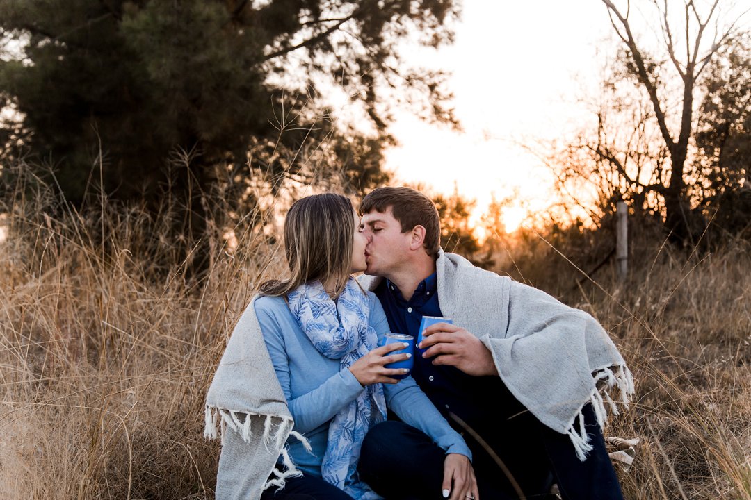 sunset engagement