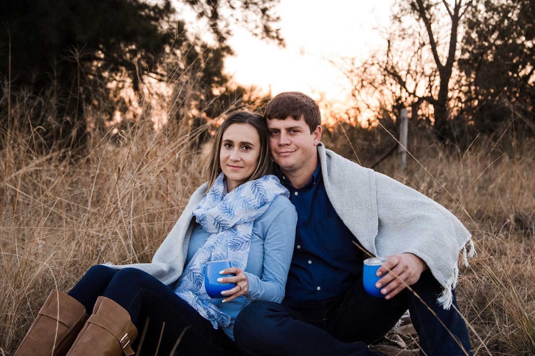 sunset engagement