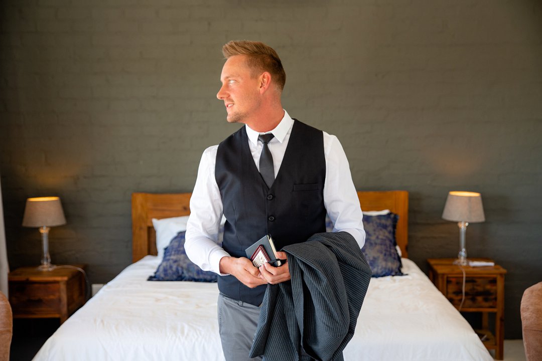 groom getting ready photos