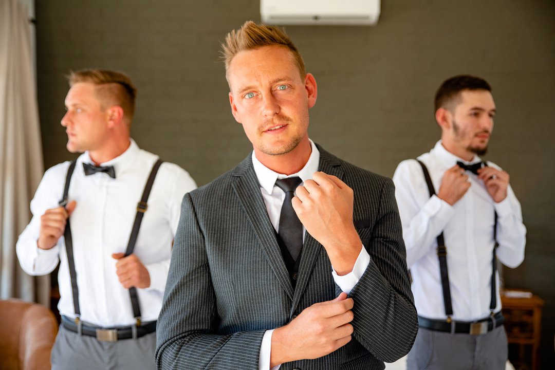 groom getting ready photos