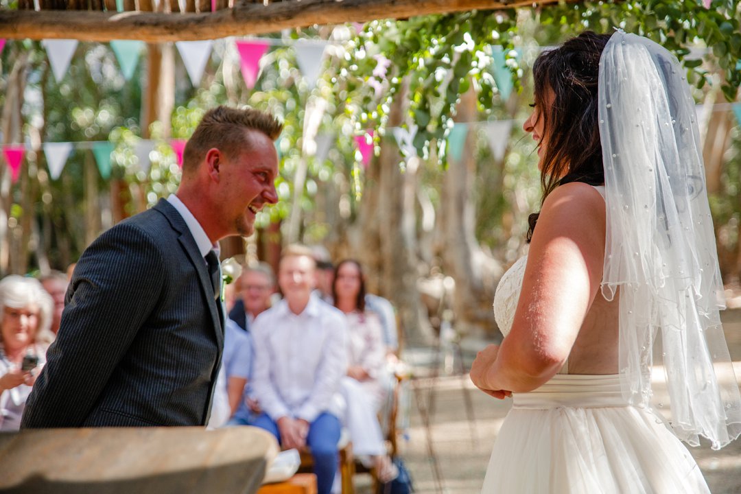 ceremony area at allesverloren