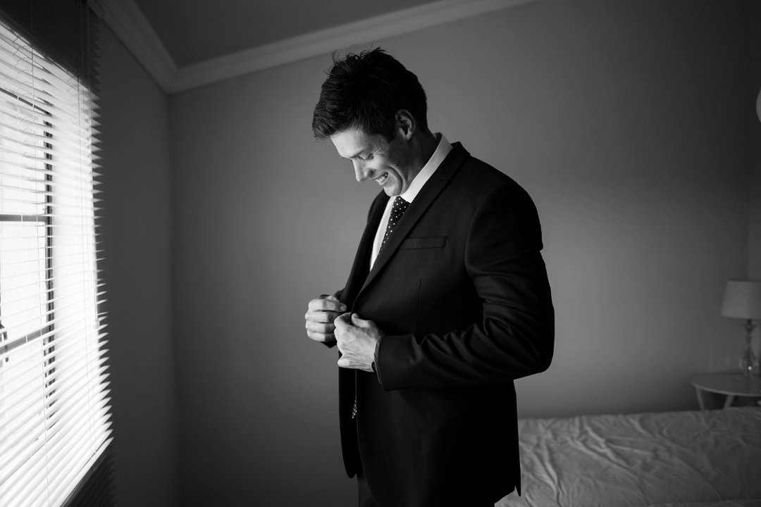 groom getting ready photography