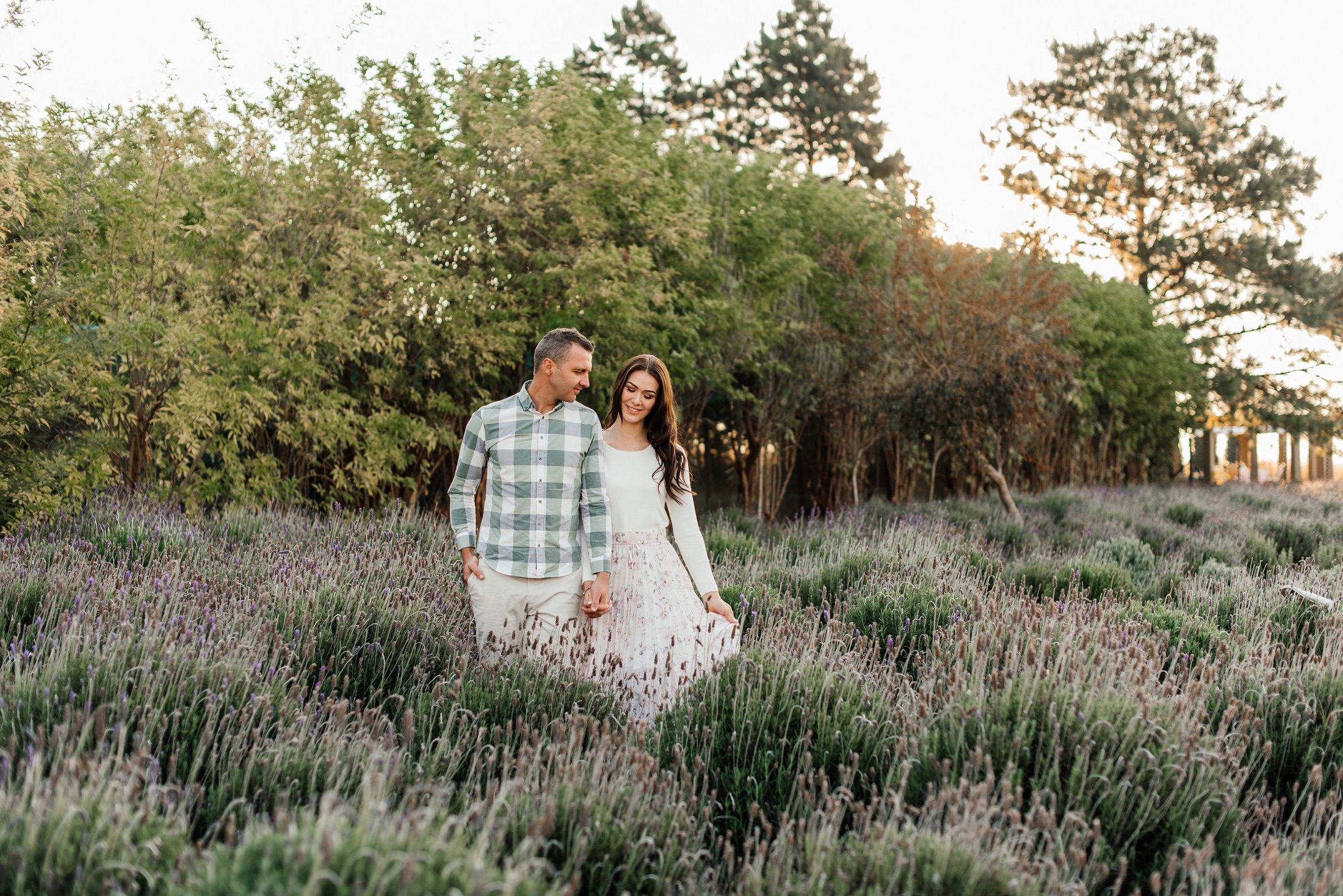 lavender field engagement shoot