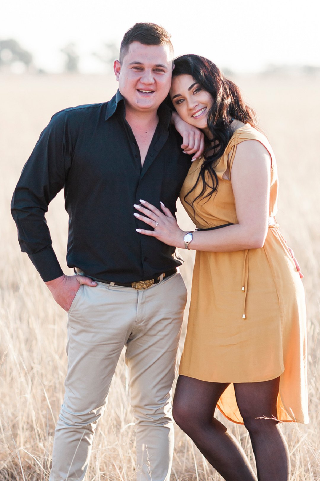 a safari themed engagement shoot