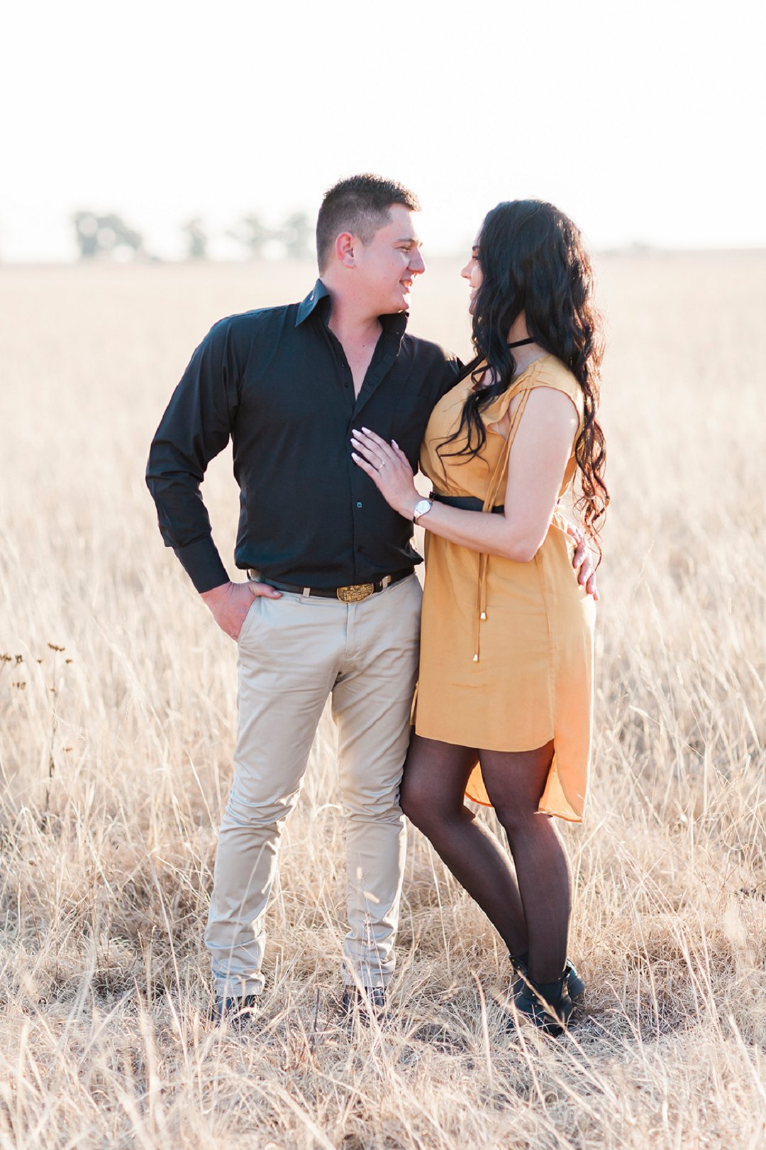 a safari themed engagement shoot