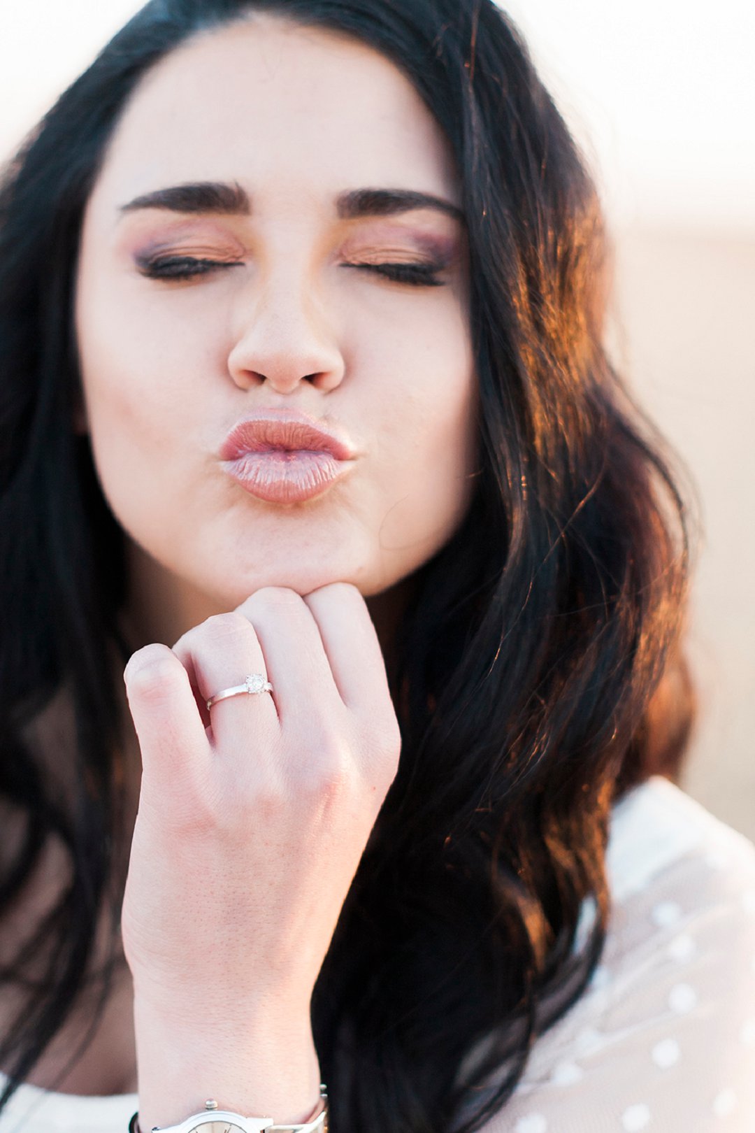a safari themed engagement shoot